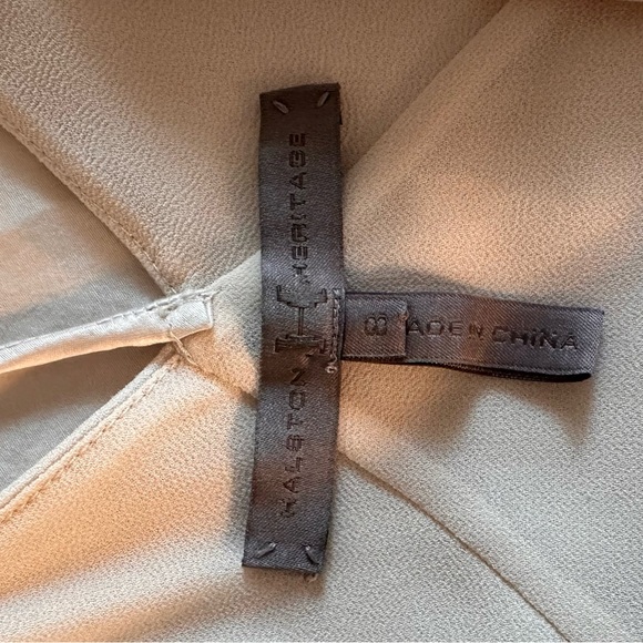 Halsten Heritage Beige Dress Size 8 - Picture 3 of 4